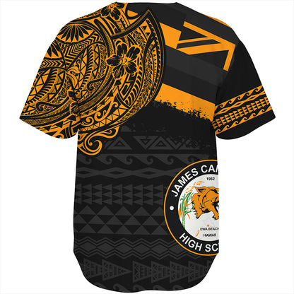 Hawaii Baseball Shirt James Campbell High School Flag With Crest Style