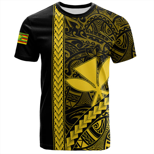 Hawaii T-Shirt Tribal Polynesian Kanaka Maoli Yellow