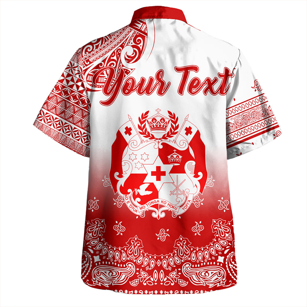 Tonga Hawaiian Shirt Custom Pattern Ngatu With Paisley Style