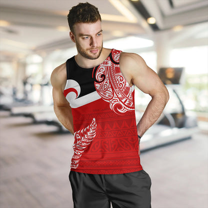 New Zealand Tank Top Tino Rangatiratanga Maori With Silver Fern
