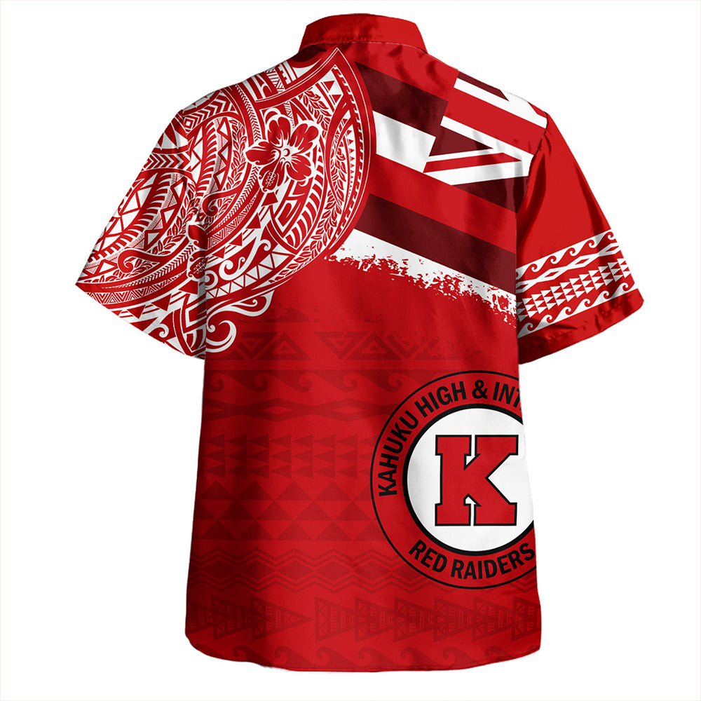 Hawaii Hawaiian Shirt Kahuku High And Intermediate School With Crest Style