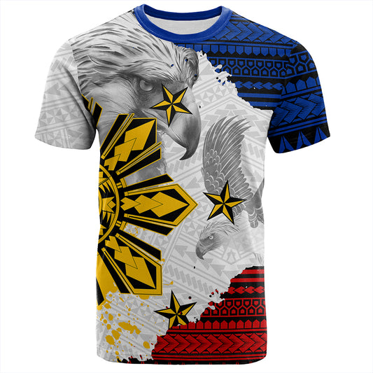 Philippines T-Shirt Eagles Filipino Sun Flag Grunge Style