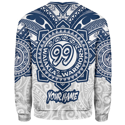 Hawaii Sweatshirt Custom Waiakea High School Super Waiakea Warriors Tribal Style