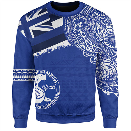 Hawaii Sweatshirt Kailua High School With Crest Style