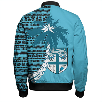 Fiji Bomber Jacket Fiji Tapa Coconut