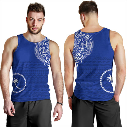 Chuuk Tank Top Polynesian Flag With Coat Of Arms