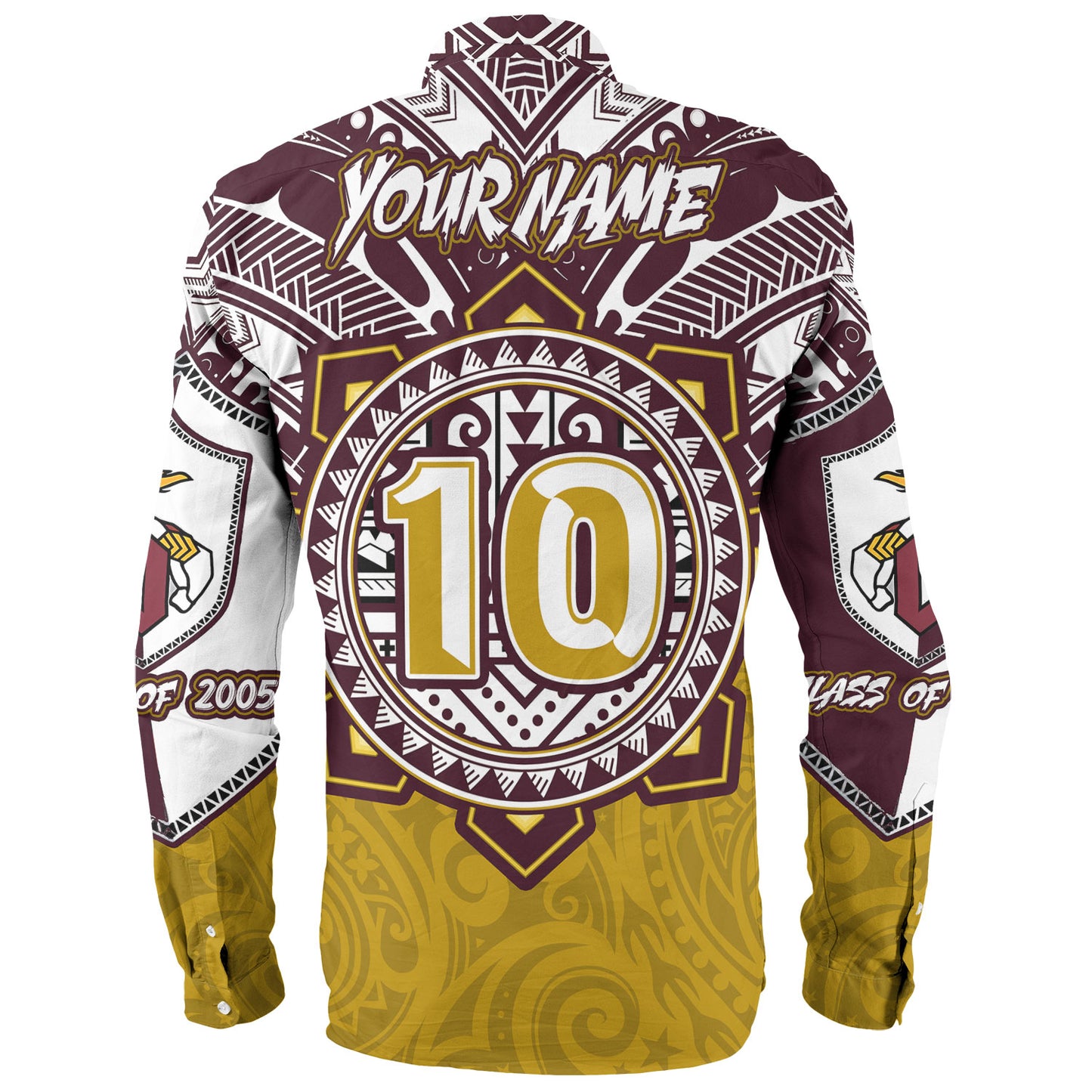 Hawaii Long Sleeve Shirt Custom James B. Castle High School Super Castle Knights Tribal Style