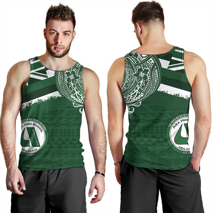 Hawaii Tank Top Aiea High School Flag With Crest Style