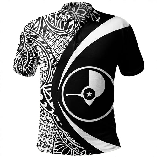 Yap Polo Shirt Coat Of Arm Lauhala White Circle