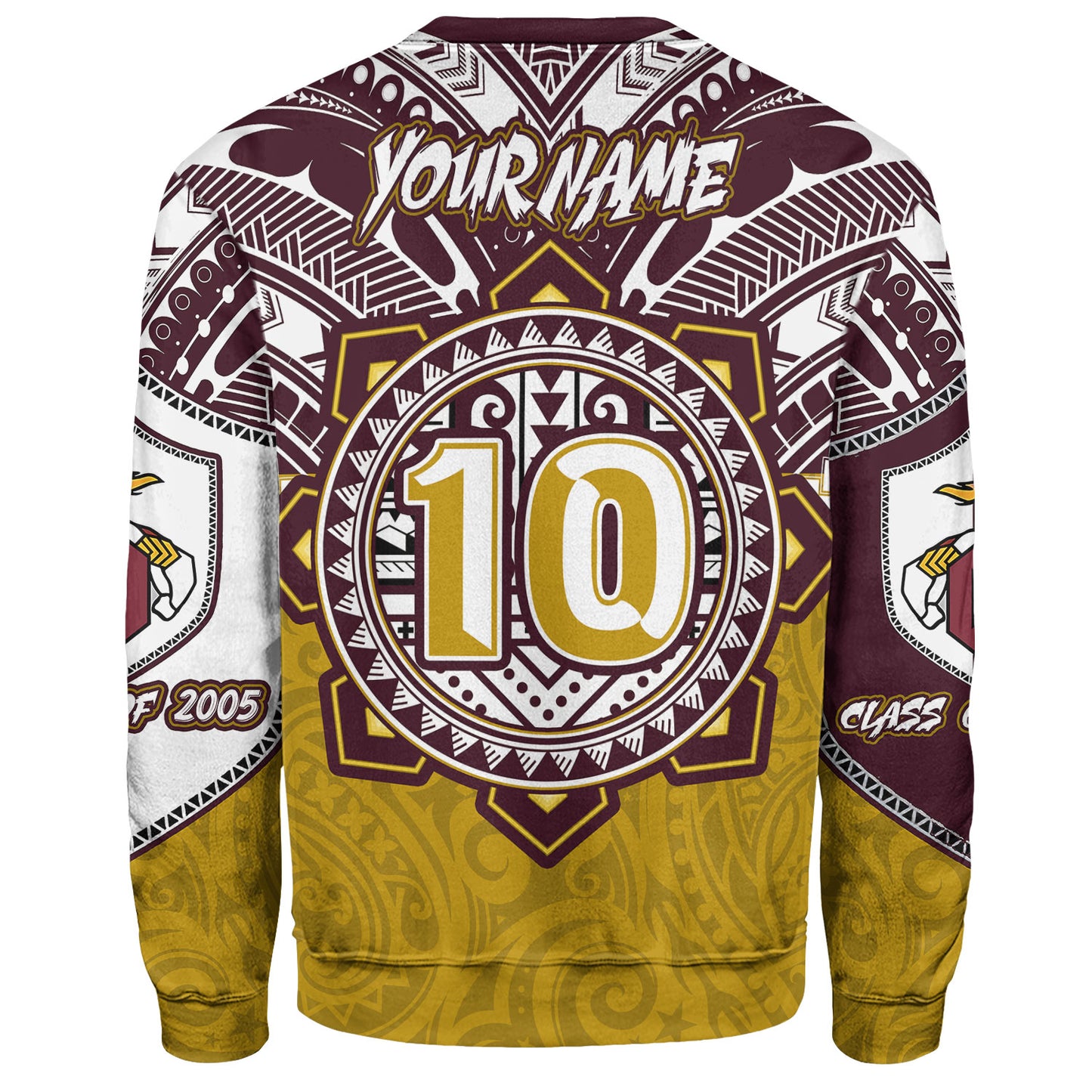 Hawaii Sweatshirt Custom James B. Castle High School Super Castle Knights Tribal Style