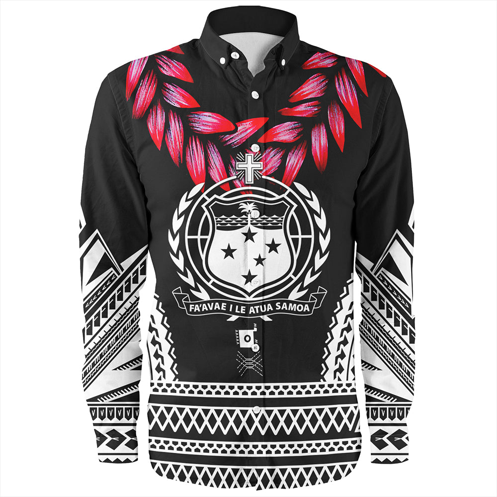 The Samoan Chief Long Sleeve Shirt Black