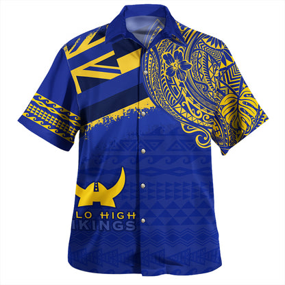 Hawaii Hawaiian Shirt Hilo High School With Crest Style