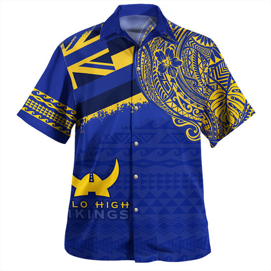 Hawaii Hawaiian Shirt Hilo High School With Crest Style