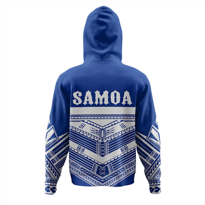 The Samoan Chief Hoodie Blue