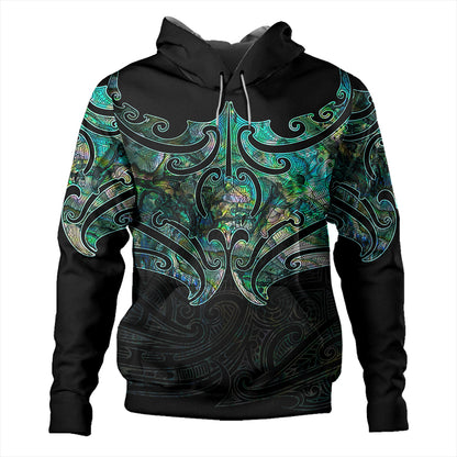 New Zealand Hoodie Maori Papua Shell Pattern
