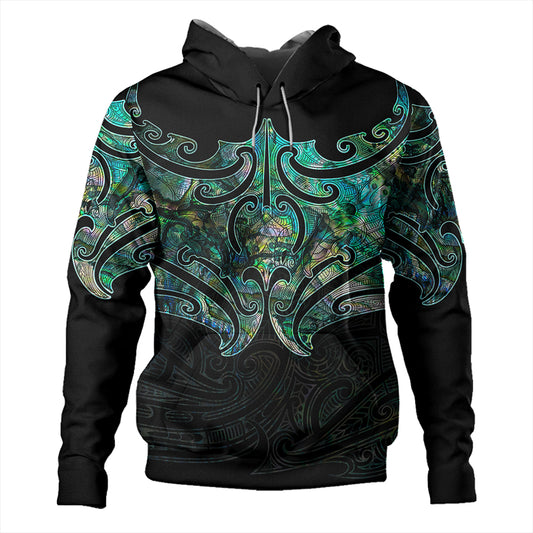 New Zealand Hoodie Maori Papua Shell Pattern
