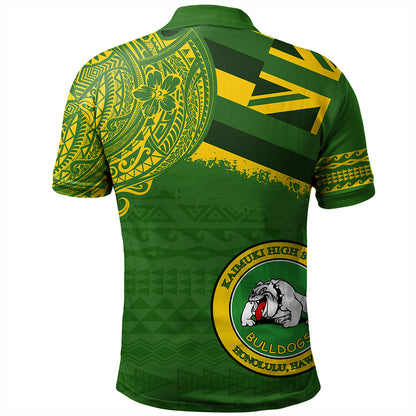 Hawaii Polo Shirt Kaimuki High School With Crest Style