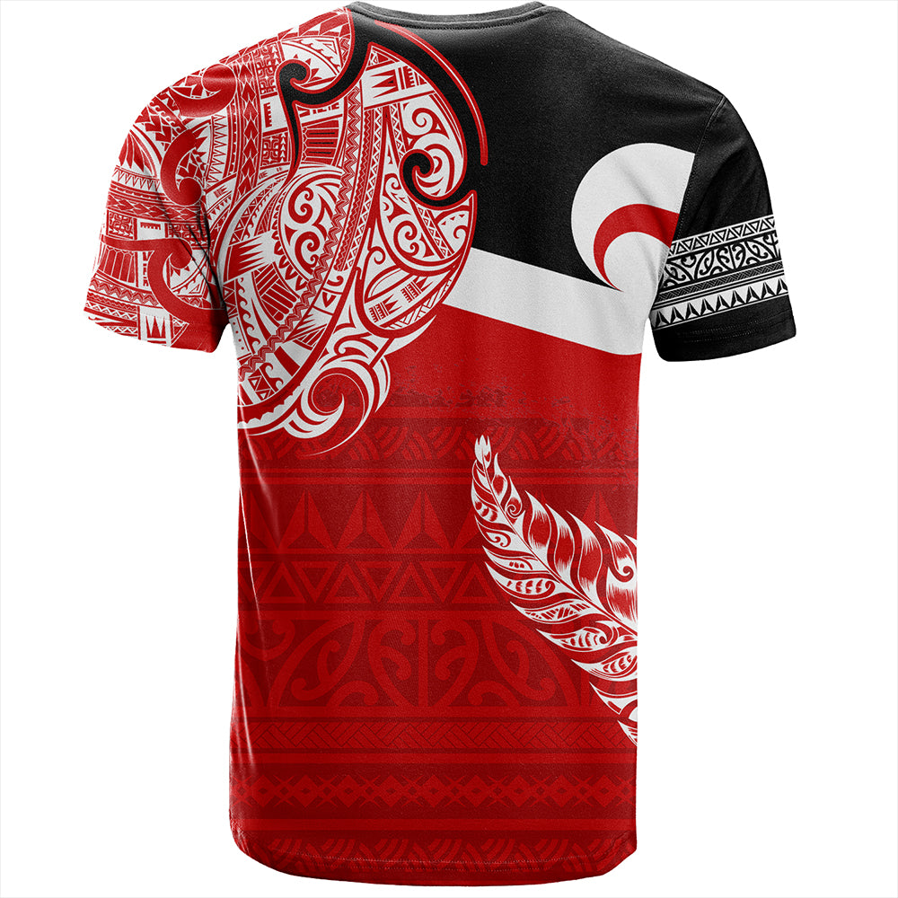 New Zealand T-Shirt Tino Rangatiratanga Maori With Silver Fern