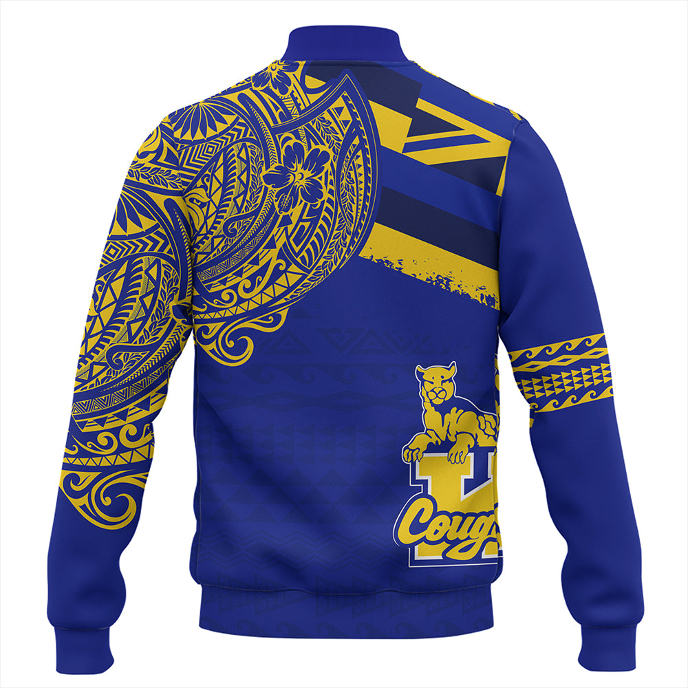 Hawaii Baseball Jacket Henry J. Kaiser High School Flag With Crest Style