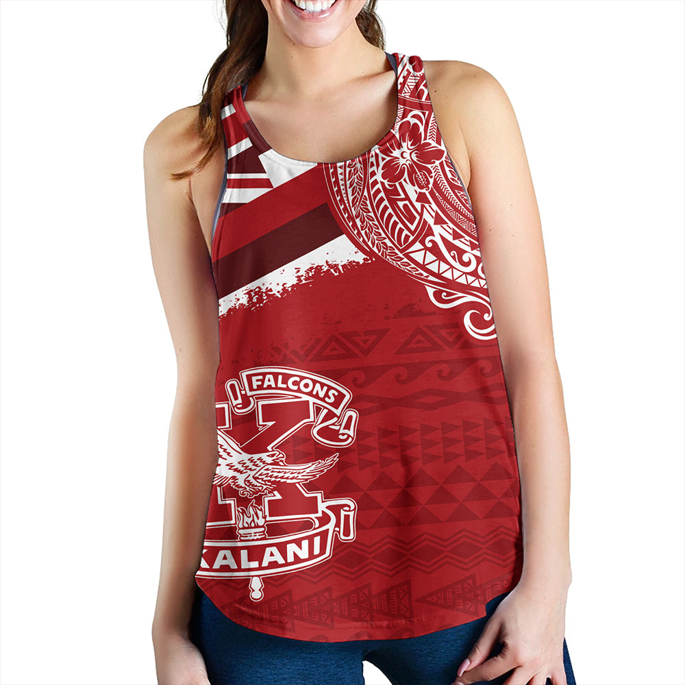 Hawaii Women Tank Kalani High School With Crest Style