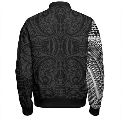 Samoa Tribal Maori Tattoo Roman Reigns Bomber Jacket White