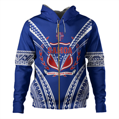 Samoa Hoodie Custom Polynesian Tribal Crest Design