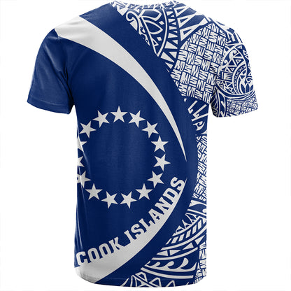 Cook Islands T-Shirt Coat Of Arm Lauhala Circle