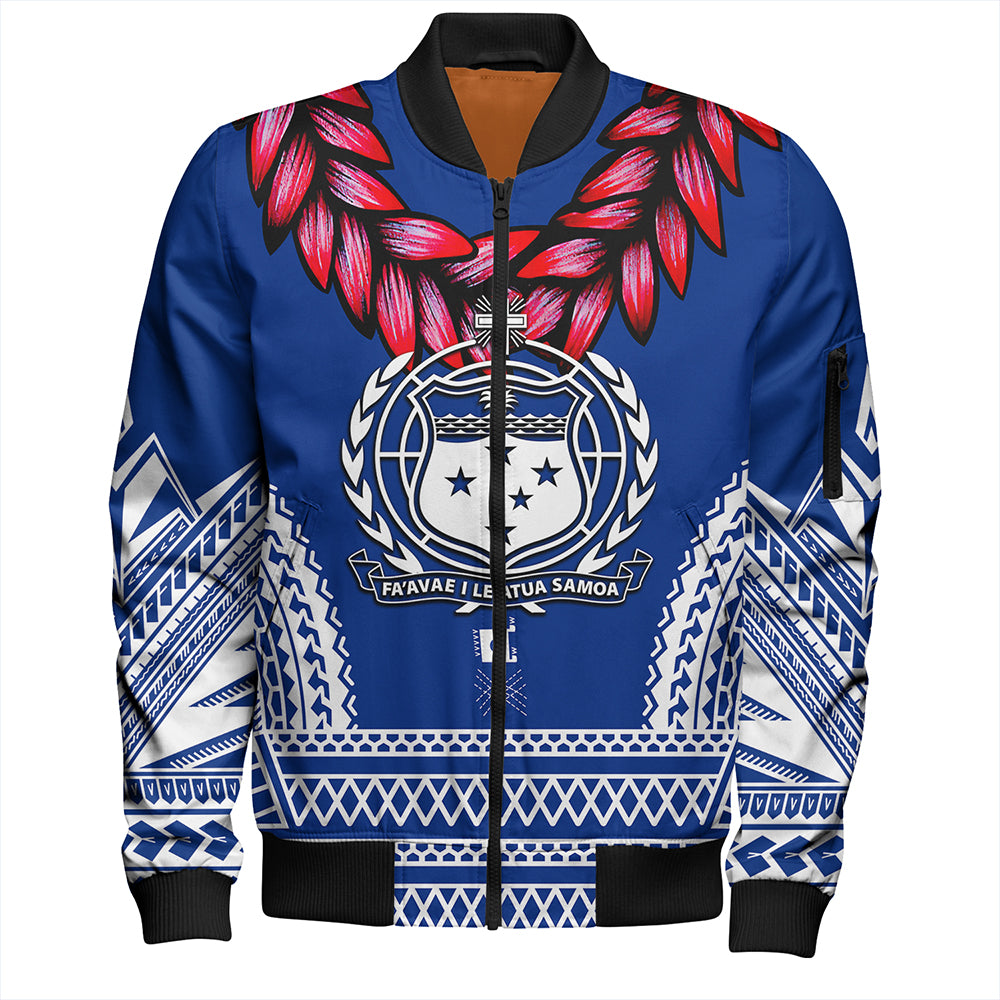 The Samoan Chief Bomber Jacket Blue