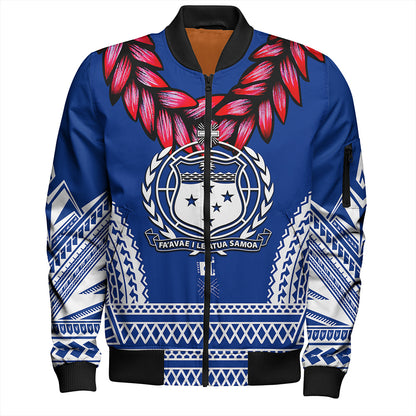 The Samoan Chief Bomber Jacket Blue