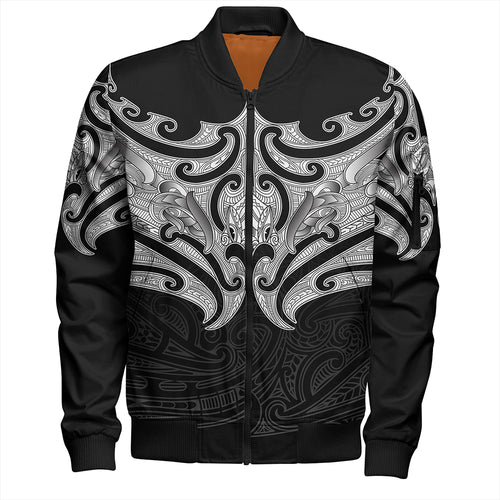New Zealand Bomber Jacket Maori Pattern