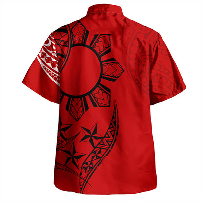 The Philippines Hawaiian Shirt Sun Red Style