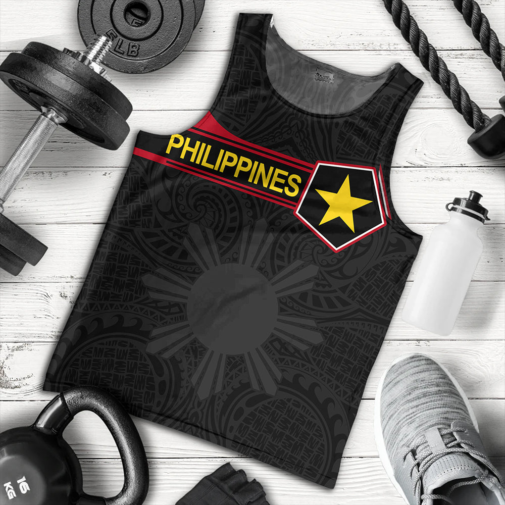 Philippines Tank Top Custom Polynesian Filipino Simple Style