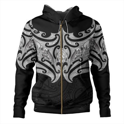 New Zealand Hoodie Maori Pattern