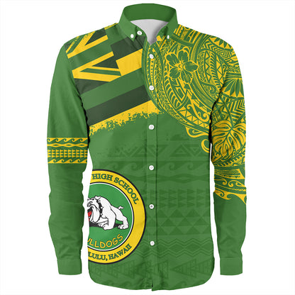 Hawaii Long Sleeve Shirt Kaimuki High School With Crest Style