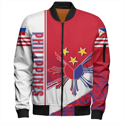 Philippines Bomber Jacket Sun Star Quartar Style