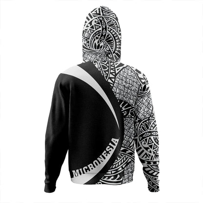 Federated States of Micronesia Hoodie Coat Of Arm Lauhala White Circle