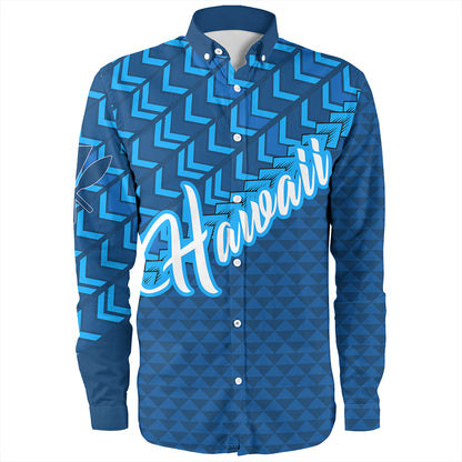 Hawaiian Long Sleeve Shirt Kanaka Maoli Kakau Style