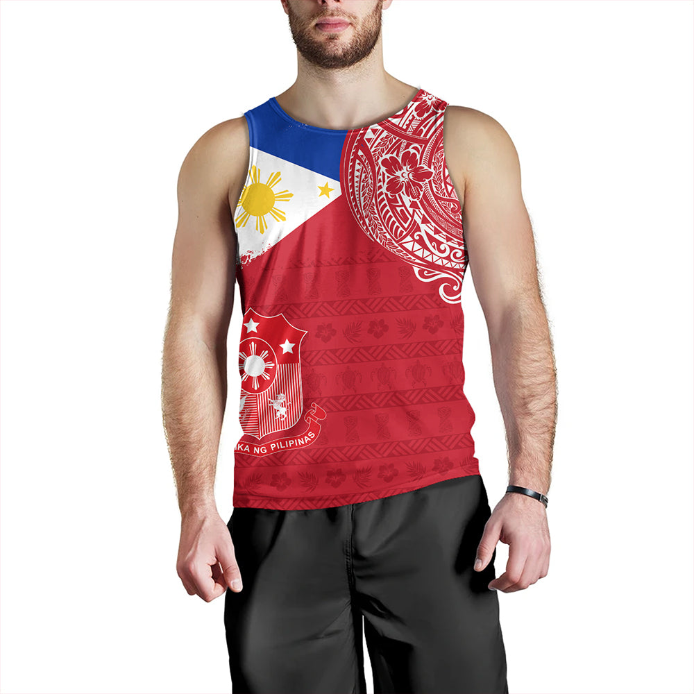 Philippines Tank Top Polynesian Flag With Coat Of Arms