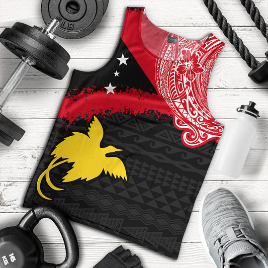Papua Tank Top Melanesian Flag With Coat Of Arms