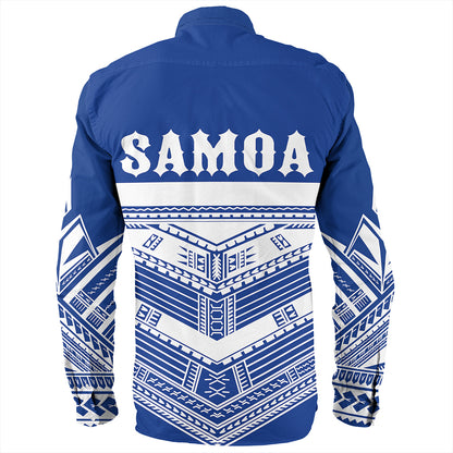 The Samoan Chief Long Sleeve Shirt Blue