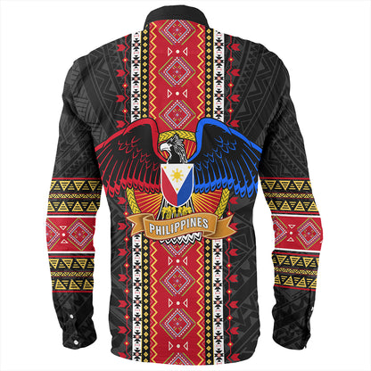 Philippines Long Sleeve Shirt Ethnic Traditional Eagle Style