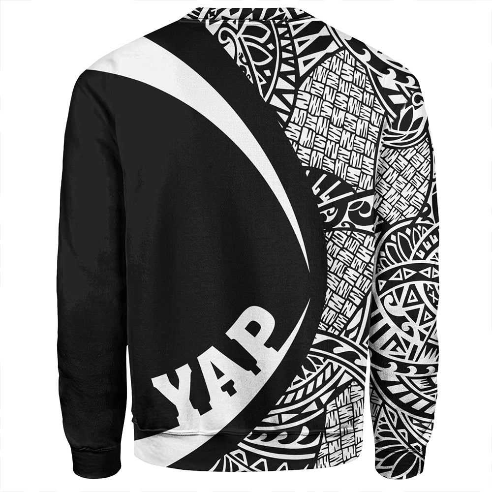 Yap Sweatshirt Coat Of Arm Lauhala White Circle