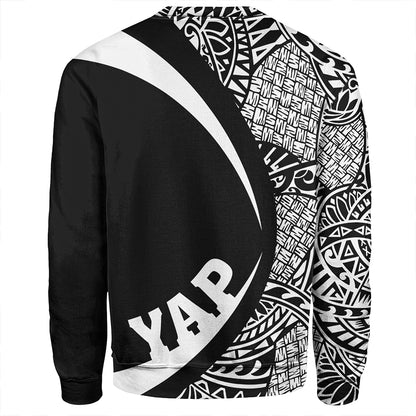 Yap Sweatshirt Coat Of Arm Lauhala White Circle