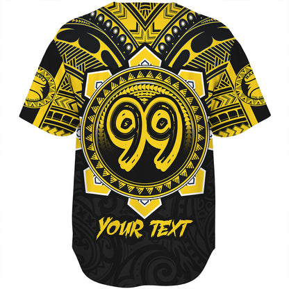 Hawaii Baseball Shirt Custom Nanakuli High & Intermediate School Home Of Golden Hawks Tribal Style