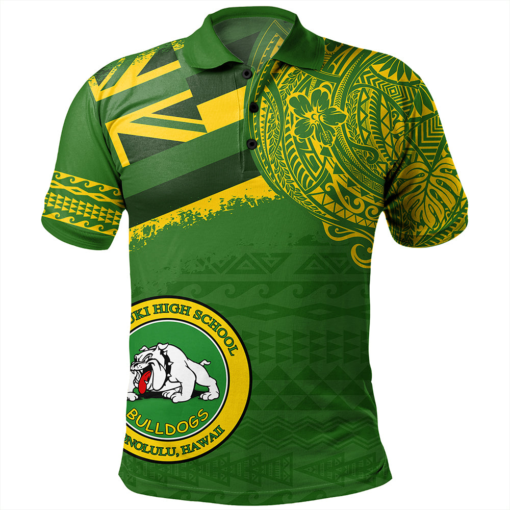 Hawaii Polo Shirt Kaimuki High School With Crest Style