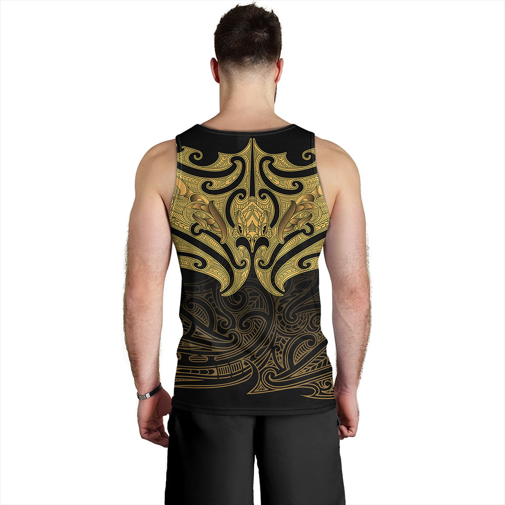 New Zealand Tank Top Maori Gold Pattern
