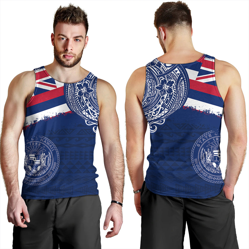 Hawaii Tank Top Polynesian Flag With Coat Of Arms