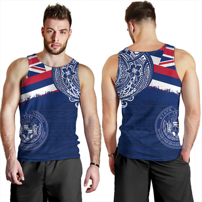 Hawaii Tank Top Polynesian Flag With Coat Of Arms