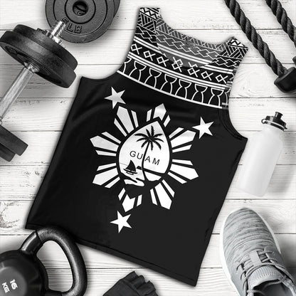 Guam Seal With Philippines Filipinos Sun Tank Top Tribal Island