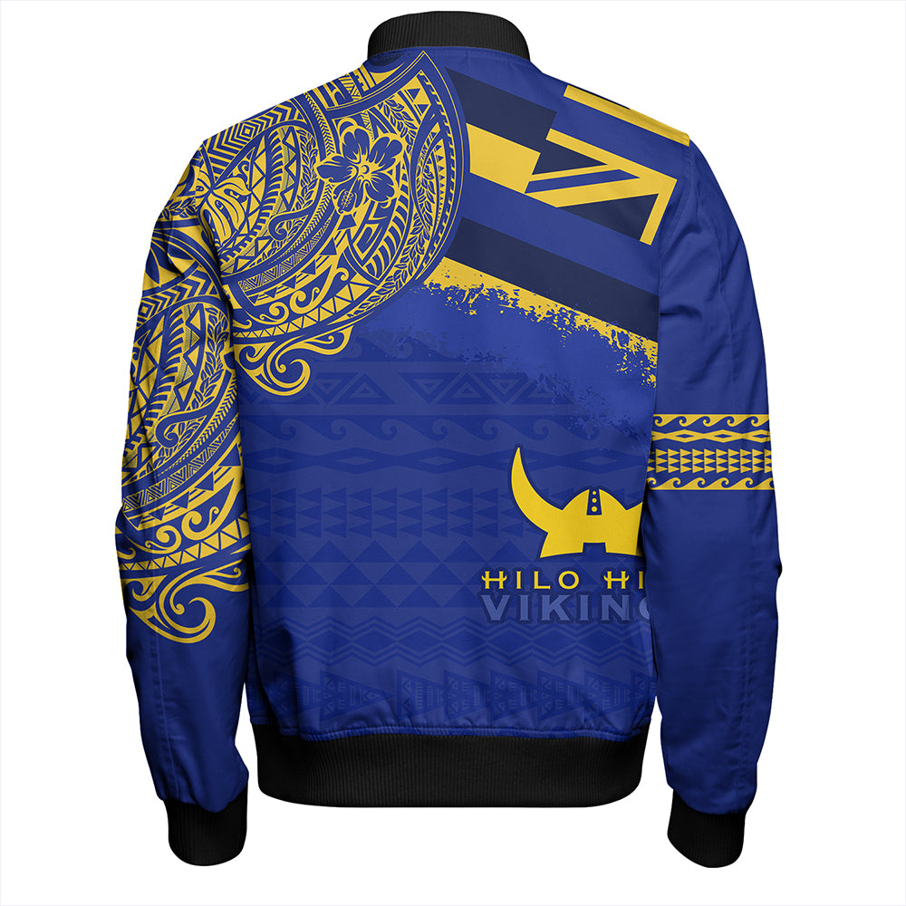 Hawaii Bomber Jacket Hilo High School With Crest Style